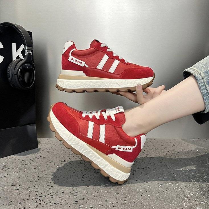 Enhanced Thick-soled High-value Dad Shoes for Women In the Autumn of 2025, New Versatile Casual Shoes, Fashion Sports Little White Shoes