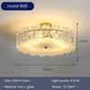 Modern Light Luxury Living Room LED Chandeliers Glass Bedroom French High-quality Ceiling Light Decoration Dining Room Lighting