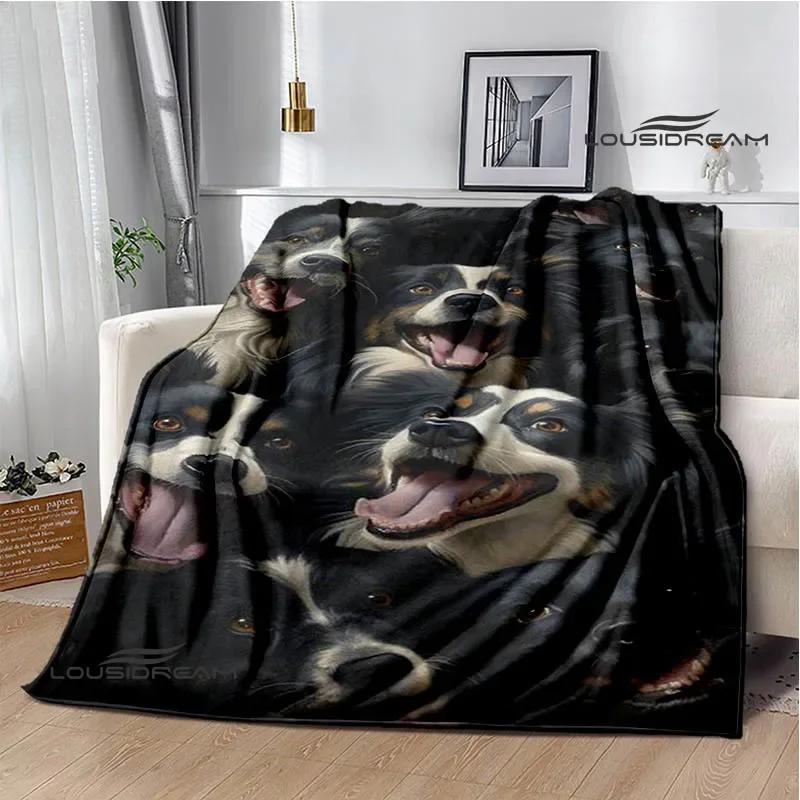 3D Cute dog printed blanket Flannel Warm blankets Soft and comfortable blanket bed linings cubre cama Birthday Gift