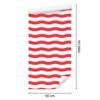 Striped Wallpaper White, Coral and Red for Living Room and Bedroom 50x1000