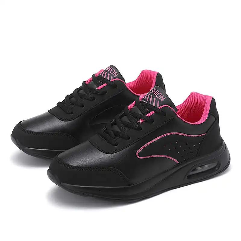 Synthetic Leather Tied Women's Stylish Sneakers Loafers Design Shoes Size 42 Women Boots Sport Special Sporty Pie Zapato