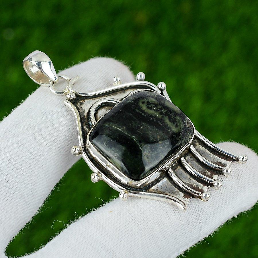 Sterling Silver Kambaba Jasper Stone Handmade Mother Handcrafted Pendant Jewelry