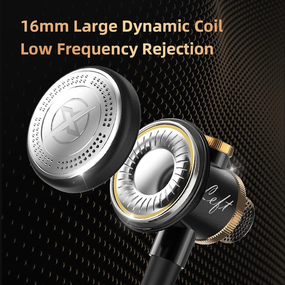 D08 Metal HiFi 3.5mm/Type-C In Ear Wired Earphone Flat Head Headsets With Mic Clear Sound Bass Headphones For Sports Music Gamer