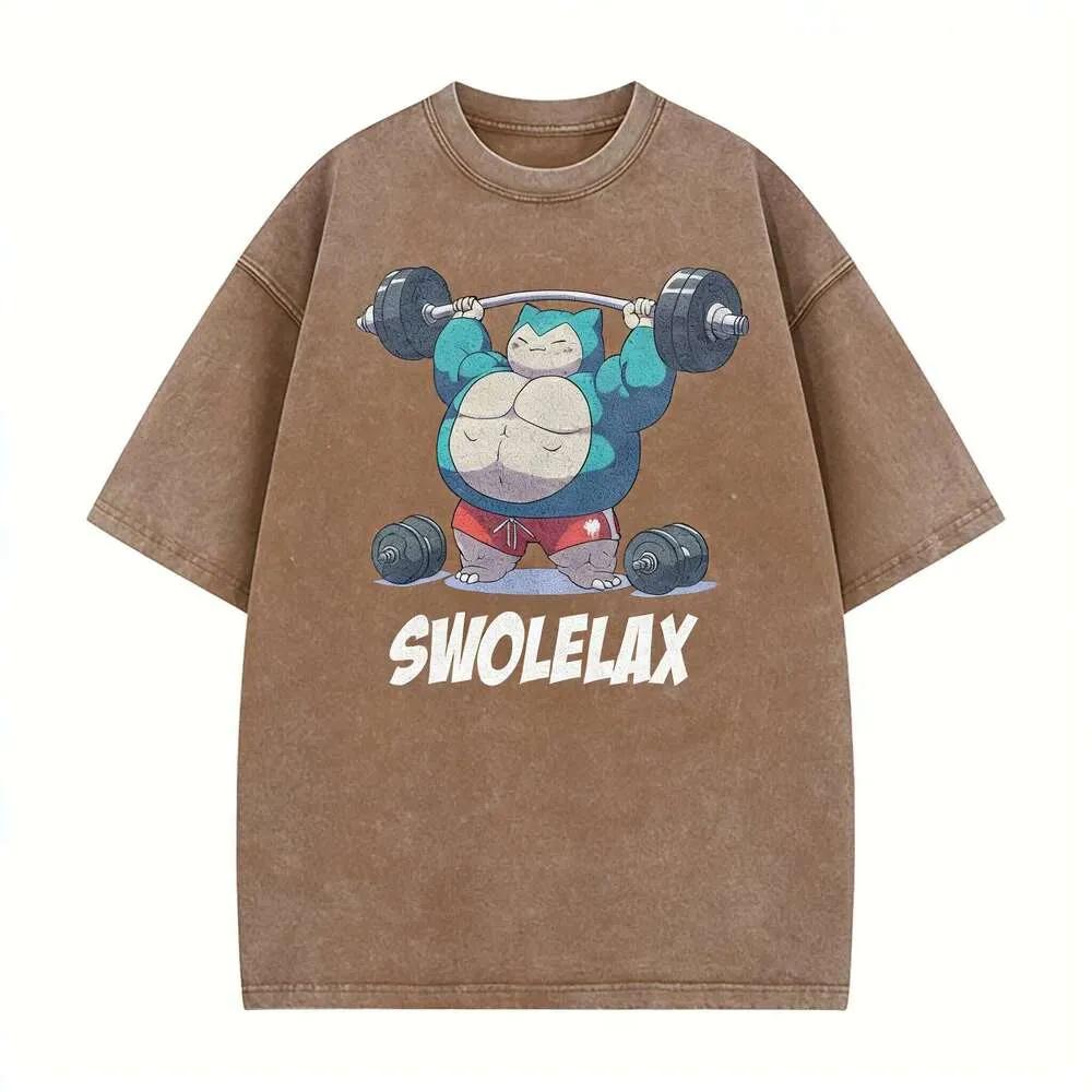 434. Oversized Cartoon Vintage Washed T-Shirt Man Women Y2k Harajuku Graphic Short Sleeve Tee Loose Casual Top Summer 2026 Unisex