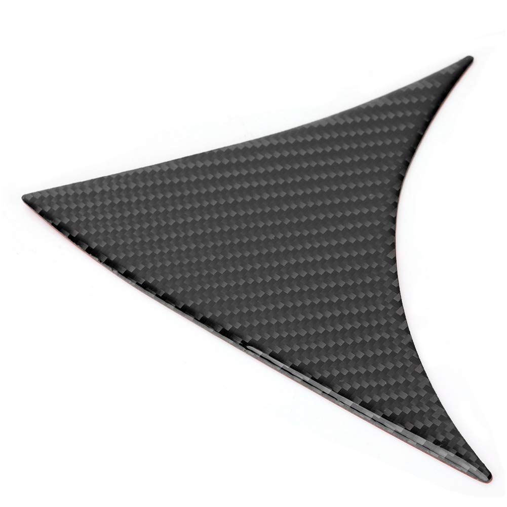 EBTOOLS 2pcs Rear Window Spoiler Side Wing Cover Carbon Fiber Car Replacement Rear Window