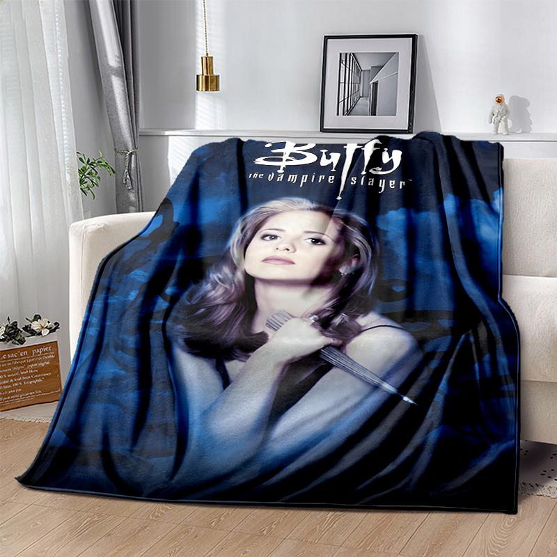 Buffy Flannel Blanket Soft Warm All-Season Throw, Design for Camping, Car Travel, Hiking Sofa, Bed, Office Perfect Gift for Parties