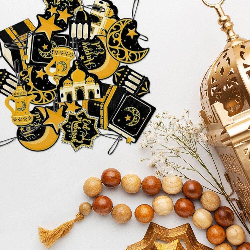 Ramadan Festival Hanging Ornament Moon Stars Castle Design Islamic Home Decor Party Supplies Eid Mubarak Celebration Decoration