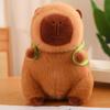Simulation Capybara Plush Doll Capybara Animal With Turtle Backpack  Christmas Toy
