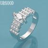 925 Sterling Silver Wedding Jewelry Fashion AAA Zircon Ring