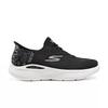 Skechers Go Series Comfortable Versatile Durable Breathable Lightweight Low-Top Running Shoes Women Sneakers Black White 129449-BKW