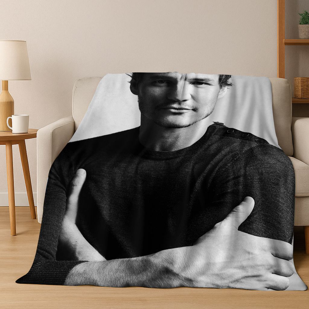 3D Jose Pedro Balmaceda Pascal Star Flannel Blanket Soft Warm Blanket for Bedroom Living Room Bed Travel Camping Picnic Gift