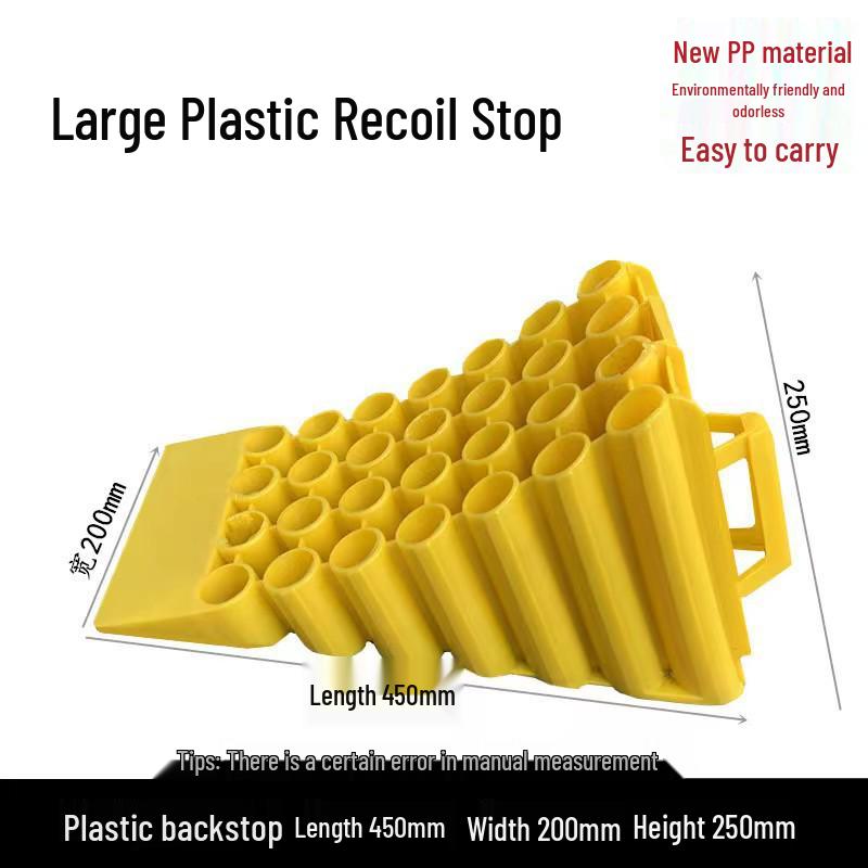 Anti-Roll Large PVC Truck Wheel Chock - Triangle Skid Stopper