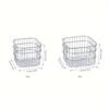 1 Stainless Steel Storage Basket - Versatile & Lightweight, Perfect for Desk, Bathroom, Bedroom Organization | Holds Cosmetics, Perfume, Masks & More