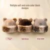 Cute Elk Leopard Print Pom-Pom Hat: Winter Ear Protection for Girls
