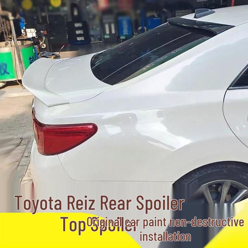 ABS Ducktail Spoiler for Toyota Reiz (2005-2017), tailored fit, no drilling needed.