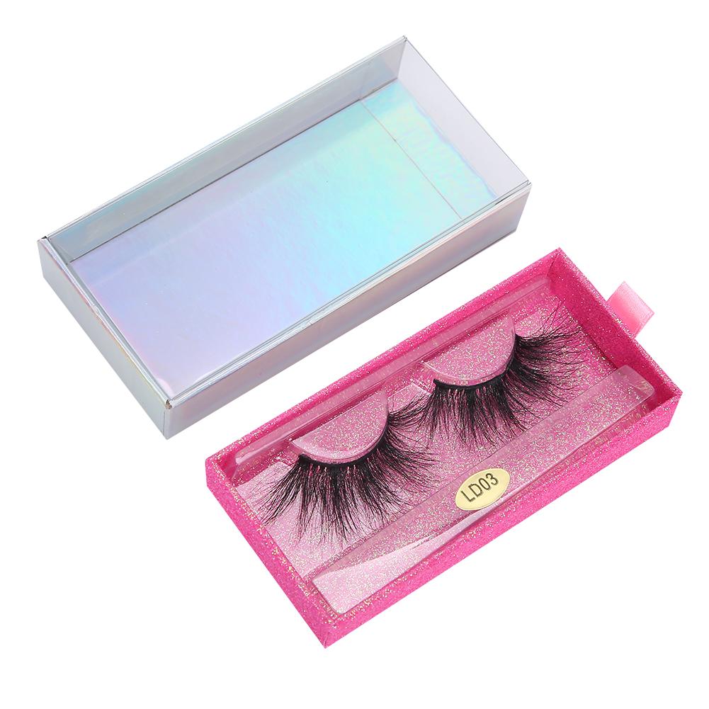 5D 25mm False Eyelashes Makeup Fake Eyelashes Fluffy Curling Long False LashesLD03