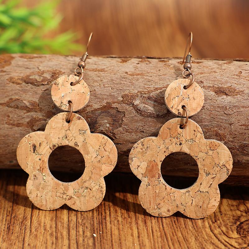 New Luxury Flower Disc Tassel Dangle Earrings Premium Texture Exaggerated Fashion Elegant Atmospheric Ear Jewelry For Women