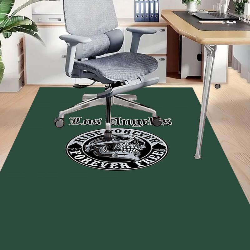 1pc Los Angeles Forever Free Home Office, Durable Polyester Floor Mat with Easy, Office Decor, Urban Style, Nonslip Backing