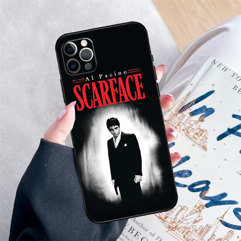 Scarface 1983 Movie Phone Case For iPhone 15 16 Pro Max 11 12 13 Mini 14 Pro Max XR 15 16 Plus 16e Cover Coque