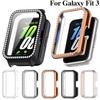 Skydd Bling PC Ihåligt Fodral För Samsung Galaxy Fit 3 Smartklocka Armband Diamant Kristall Bumper Skyddande Hölje Skärm
