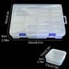 Transparent Bead Compartment Box with Lid for DIY Storage