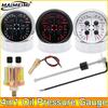 AD 4in1 Oil Pressure Gauge Waterproof 85mm Water Temp Fuel Level Voltmeter with Light Alarm 0-190ohm for Car Boat Yacht 12V 24V