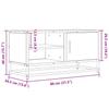 TV Stand in Sonoma Oak 80 x 34.5 x 40 cm Engineered Wood and Metal