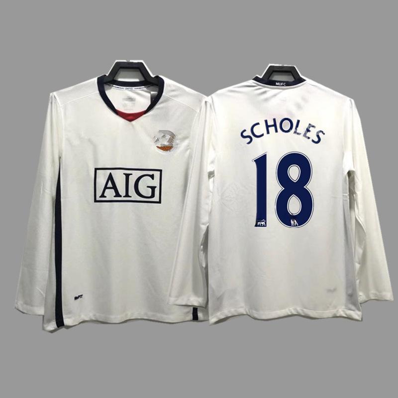 Man L Retro Jersey Football Jersey No. 7 Beckham Cantona C Ronaldo Rooney Giggs Jersey