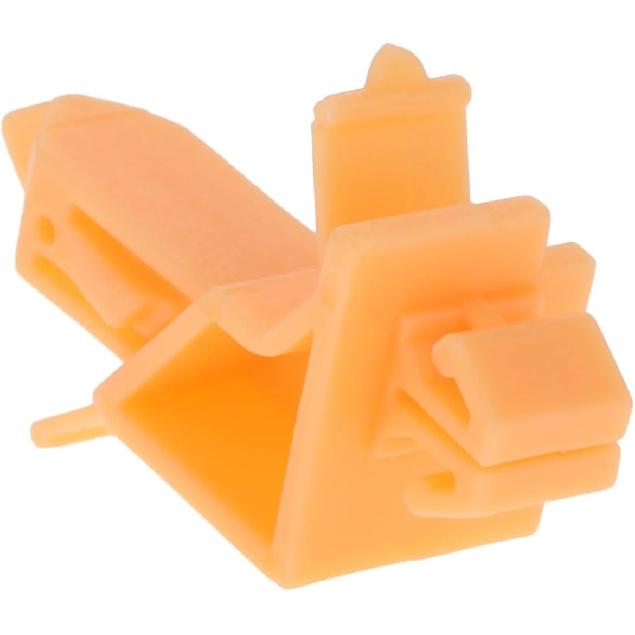 10Pcs Car Wheelarch Mould Trim Flare Pane Clips 75397-60031 Compatible Prado 120 2002-2009 Orange Plastic Auto Fastener Clips