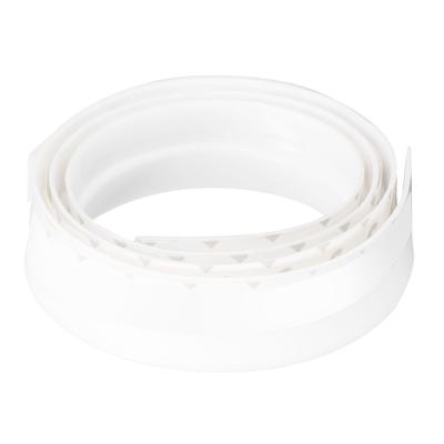 Door Soundproofing 28mm 1.1in Round Hole Silicone Protective Durable Replaceable Lightweight Sealer Strip for RoomWhite