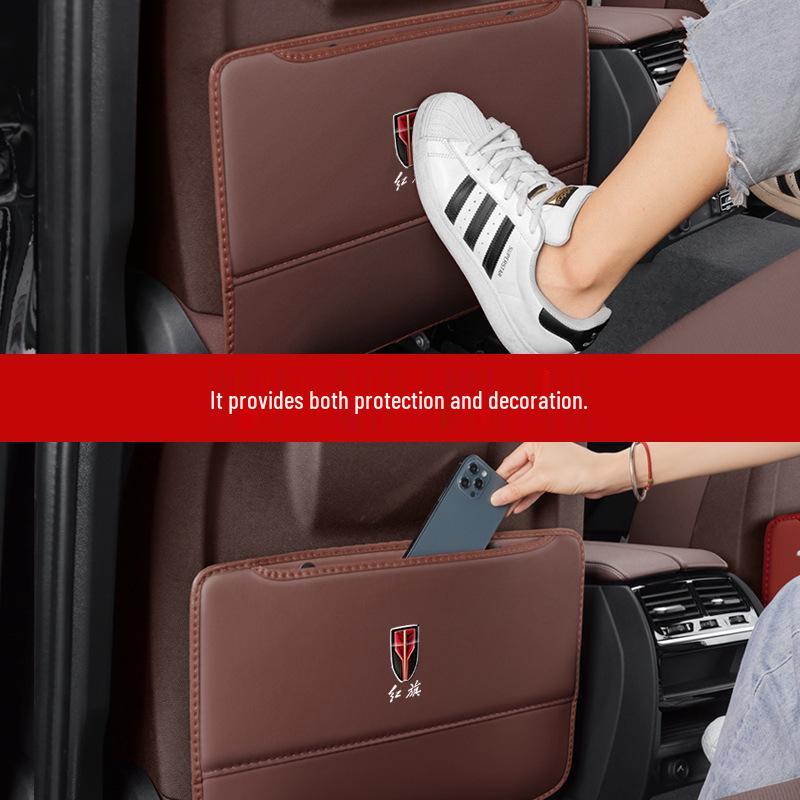 Rear Seat Anti-Kick Mats for Hongqi H5/HS5/EHS3/H7/H9/HS7 Car Interior Decoration