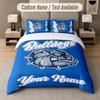 Custom Bedding Set Canterbury-Bankstown Bulldogs Pattern, Print Name Text 1 Duvet Cover Plus 2 Pillowcases Home Textile