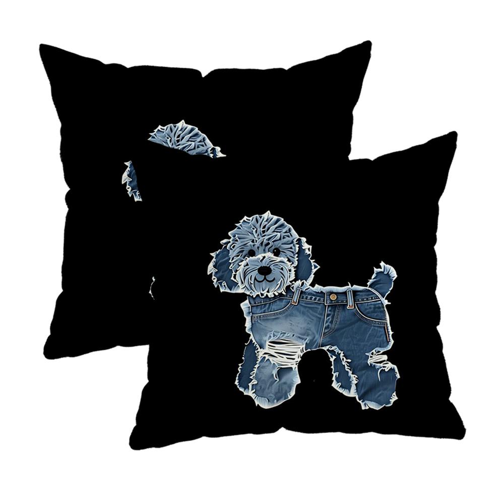 Two Intertwined Heart Pattern Pillowcasezipper Design, Decorative Pillowcase, 45X45 Cm Pillowcase