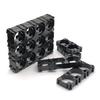 21700 Battery Holder Bracket Cell Safety Anti Vibration Plastic Brackets For 21700 Batteries Diameter 21.2mm Hole Pitch 23mm