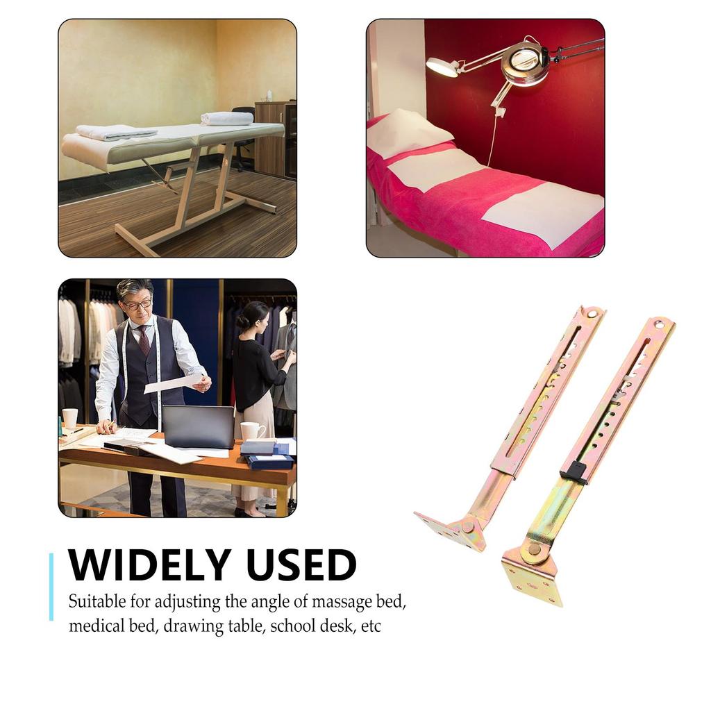 1 Paar Teleskop-Winkel Premium Stahl Bett Gerader Winkel Einfache Montage Verstellbarer Winkel Tischzubehör Möbelstütze