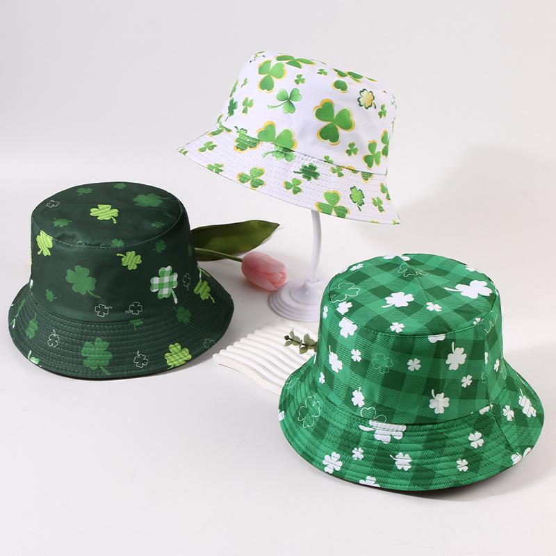 Style Hat Green Double Sided Wearable Womens Sunshade Hatscaps Fisherman