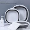 Large Foldable Silicone Basin: Multipurpose for Vegetables, Face, Feet, & More. Ideal for Dorms.