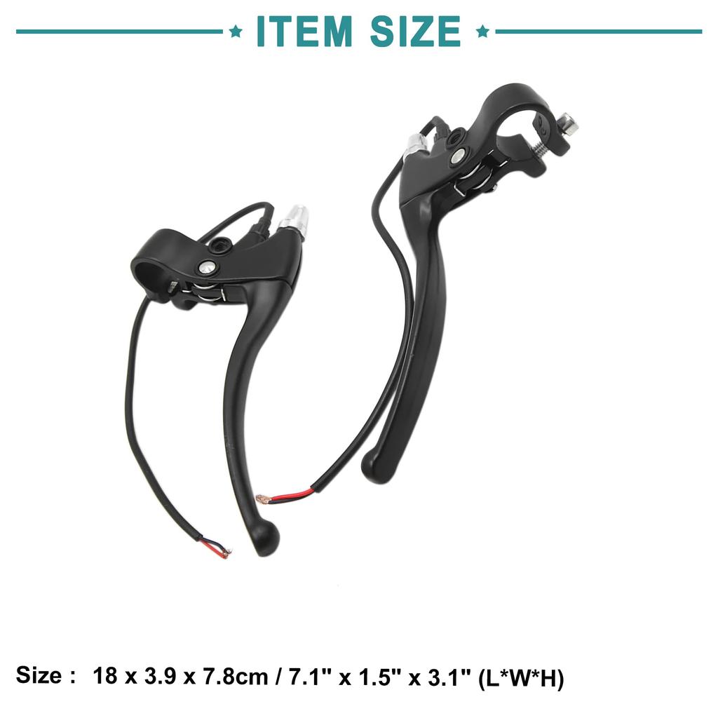ACROPIX Left and Right Universal Wiring Handlebar Brake Levers for Motorcycle Scooter Black 2pcs
