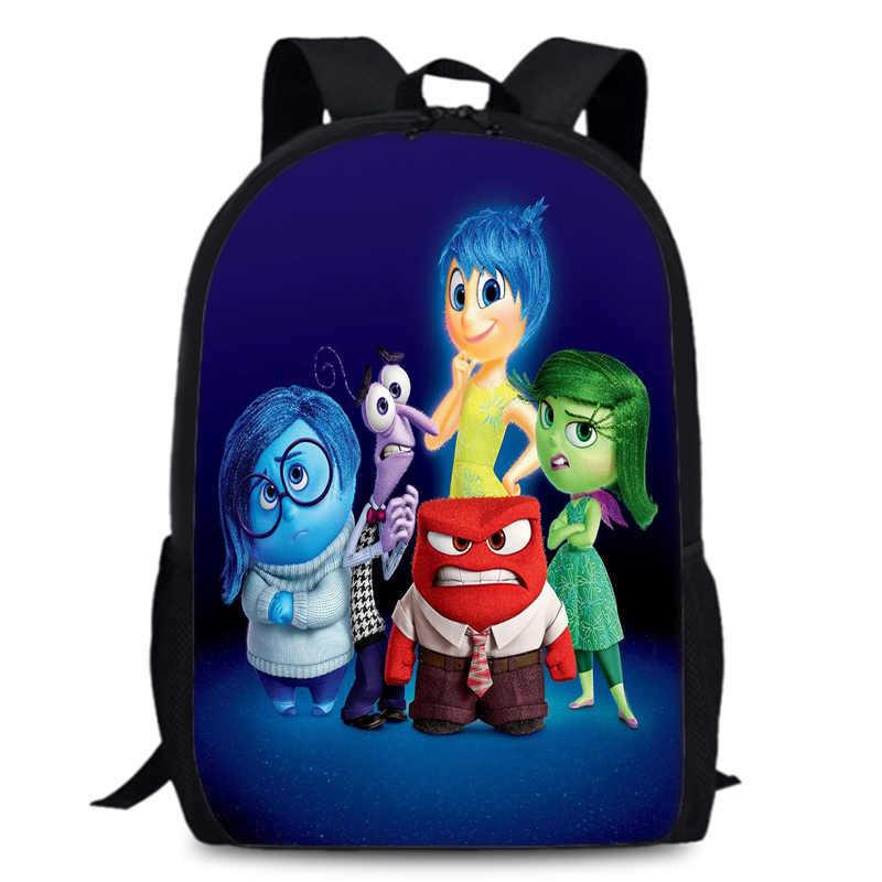 Spacious 15-inch Inside Out 2 Backpack Durable Oxford Cloth School Book Bag