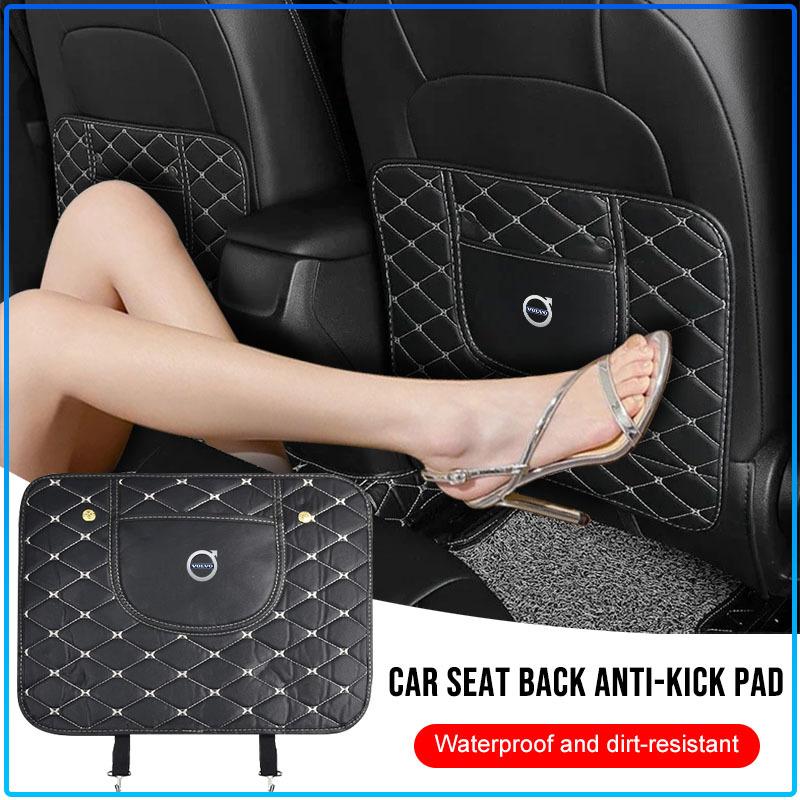 Car Anti-kick Pad Interior Pu Leather Auto Seat Back Protector Pads For Volvo 240 C70 S40 S50 S60 S70 S80 S90 V40 V50 V60 V90 XC40 XC60 XC90 Vnl Truck