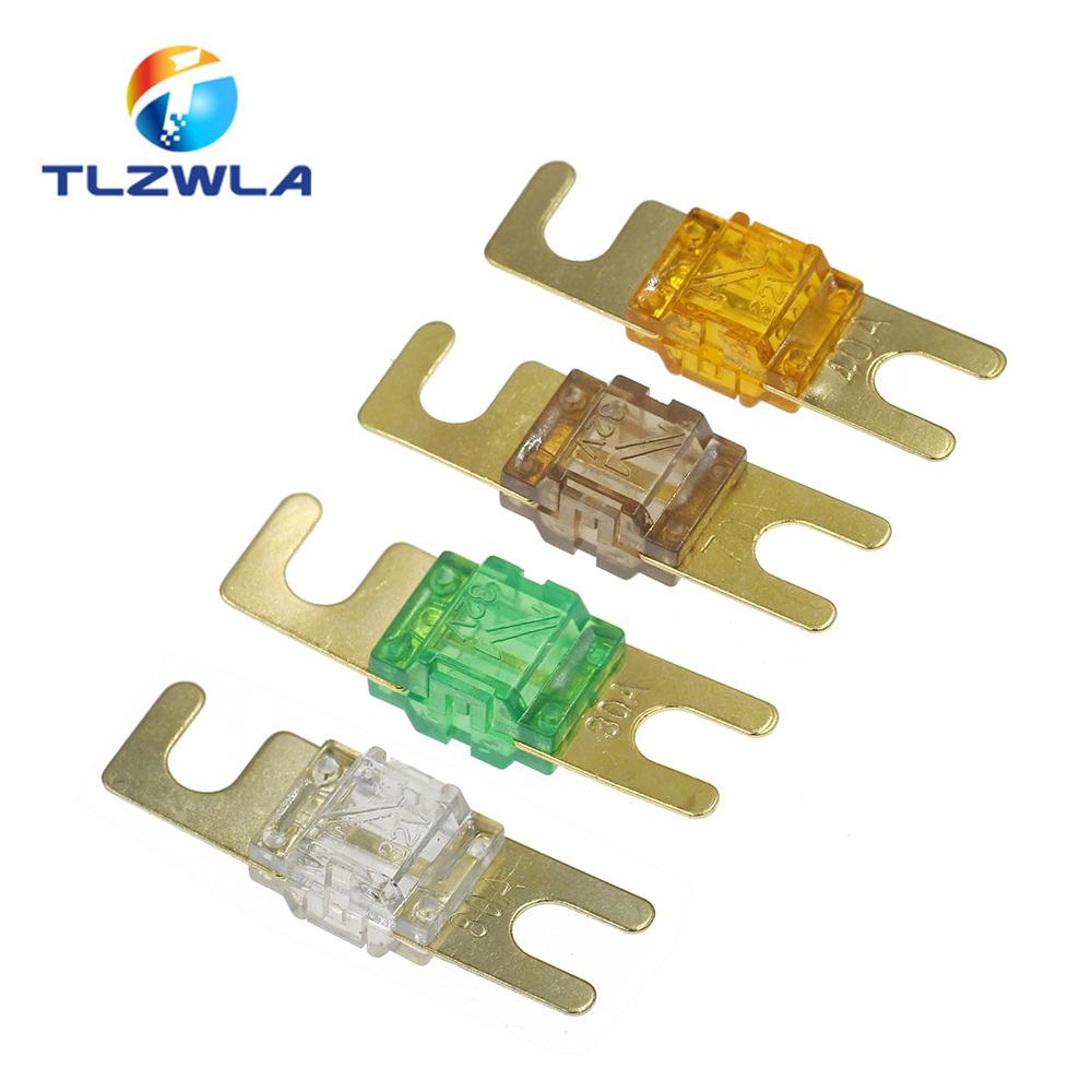 ANL Gold Plated Stud Car Fuses Mini Car Stereo Audio AFS Fuse 20A 30A 40A 50A 60A 70A 80A 100A 125A 150A 32V Auto Fuse Fuses Hot Fuse Holders1