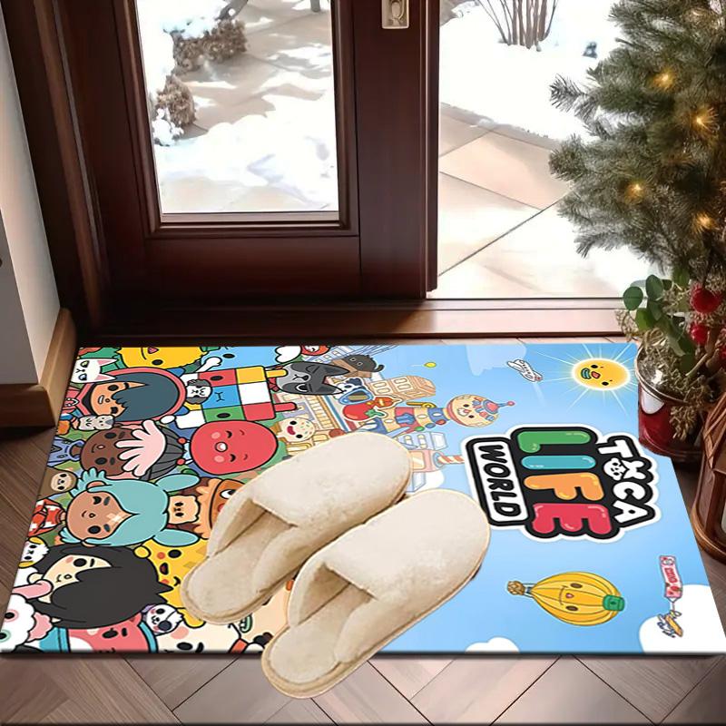 Vibrant World Of Toca Life Area Rug Office rug, Chair Rug, Decor Carpet Livingroom bedroom Mat, Large Size Fan gifts Christmas gifts