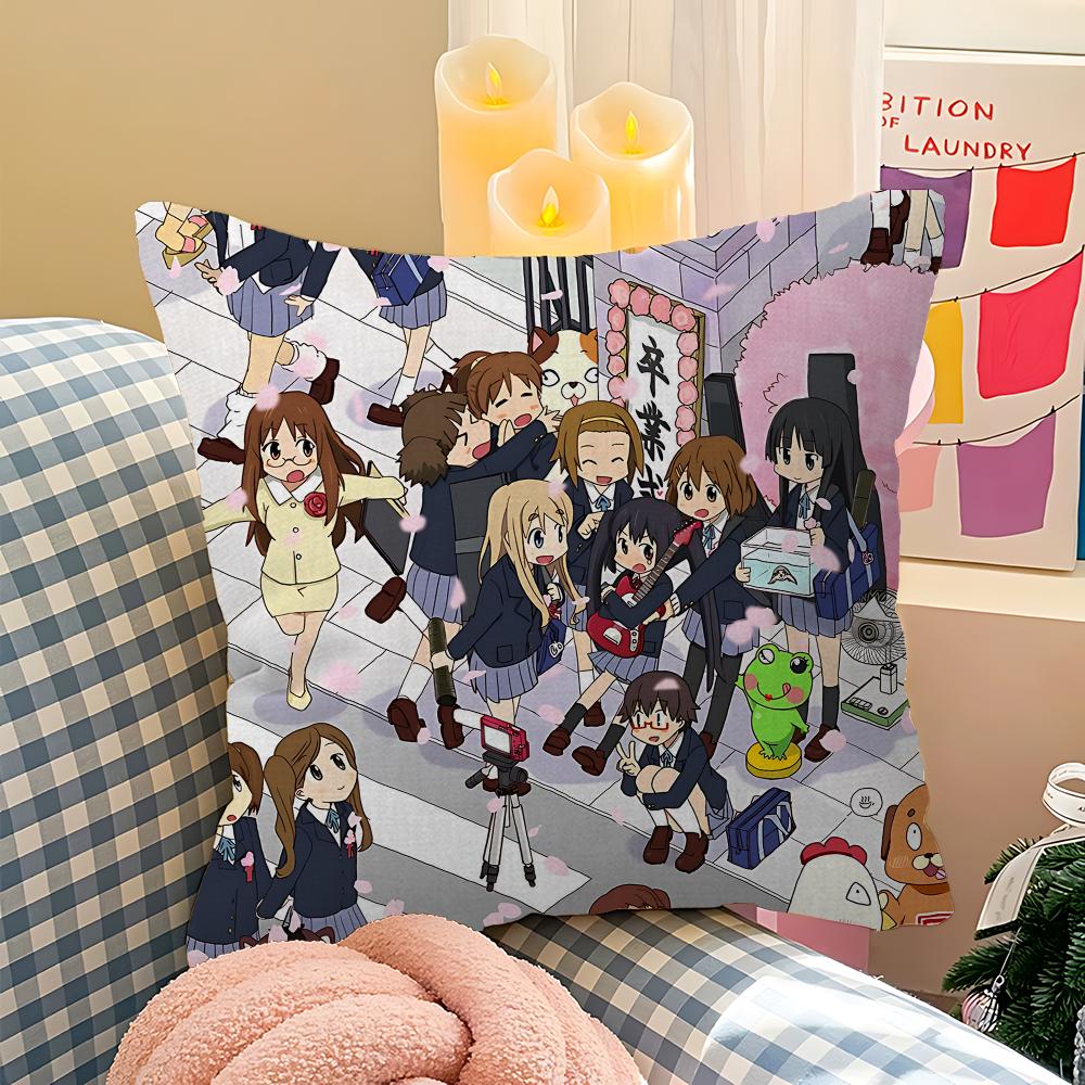 K-On Anime Pillow Cover For Bedroom Room And Living Room Sofa Decorative Cushion Cover