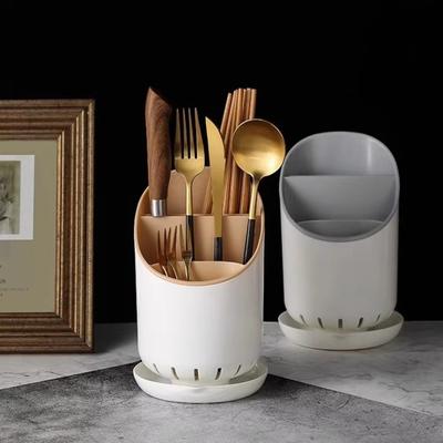 Oszczędzający miejsce stojak do przechowywania naczyń Nowy otwór drenażowy z tacką Uchwyt na pałeczki Odłączany Pojemność Domowe Ociekacze