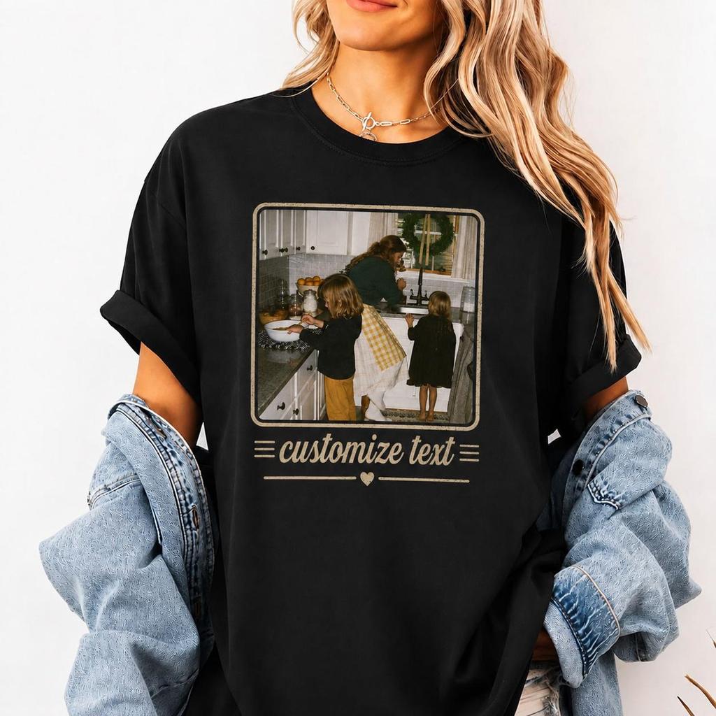 Comfort Colors® Custom Photo T-Shirt, Custom Picture T-shirt, Your Photo Shirt, Family Picture Tee, Personalized Photo Shirt
