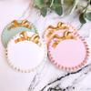 Retro Multicolour Fans You Super Cute Bowknot Small Tray Round Square Jewelry Plate Set   Decoration