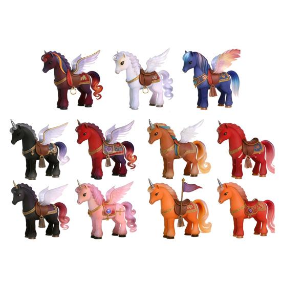 2026 Advent Calendar Pegasus Acrylic Figure Set 2D Flat Wall Decor Fun Collectibles for Kids Colorful Fantasy Decorations for Room Party & Gifts