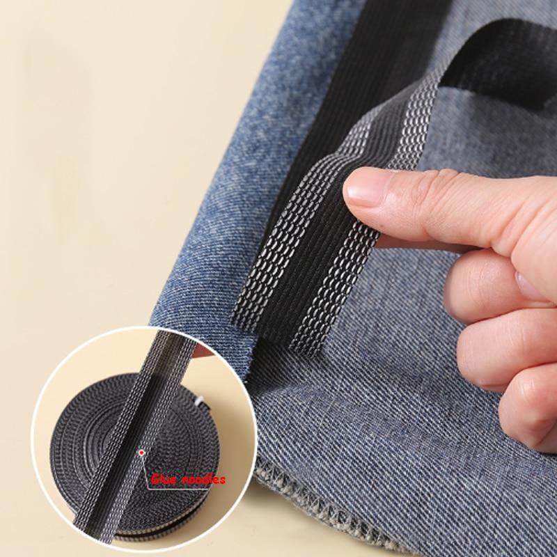 2.5CM Self-Adhesive Pants Hem Tape DIY Iron On Pants Edge Shorten Repair For Jeans Clothing Apparel Multiple Lengths