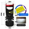 2PC Y7 Automotive LED Headlamps H4 Lens Super Bright Tangent Focusing High and Low Range Integrated LED Automotive Headlamps