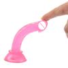 Fake Sucker Phallus Multicolor Faux Crystal Clear Mini Manual Simulated Adult Products Bottom Suction Cup Female G-spot Masturbator Dildo